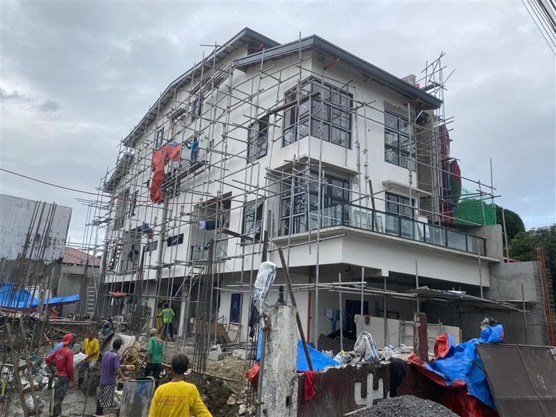 Construction of Three Storey of 2-Unit with Attic Residential Building 3